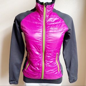 Marmot fall fleece puffer jacket polartec